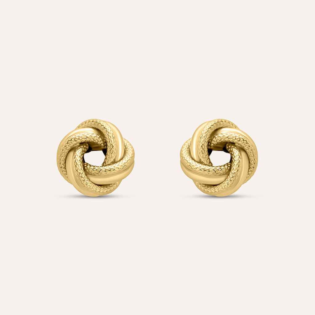 Orecchini Stroili Isabelle Lobo Oro Giallo 9 Kt Nodo