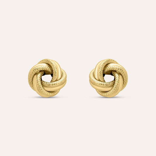 Orecchini Stroili Isabelle Lobo Oro Giallo 9 Kt Nodo