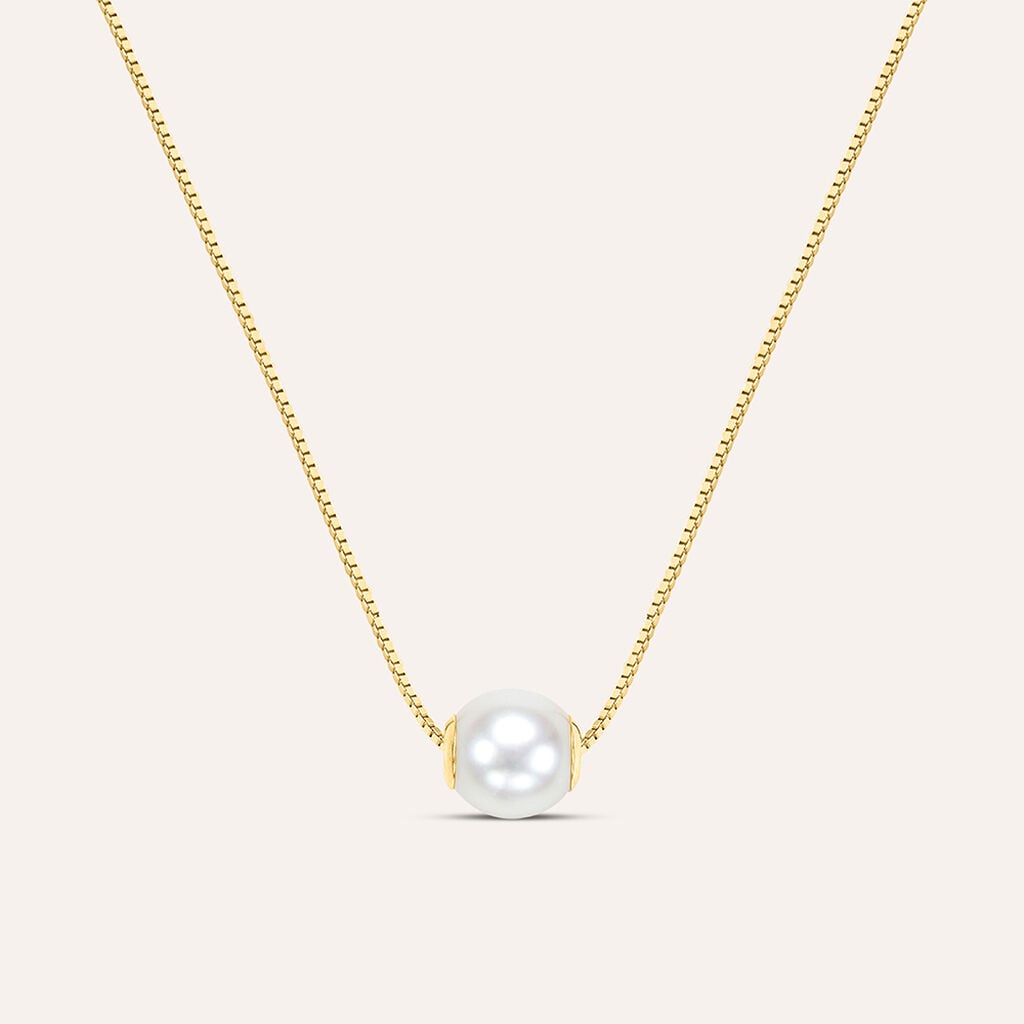 Collana Stroili Gabrielle Oro 9 Kt Perla Passante