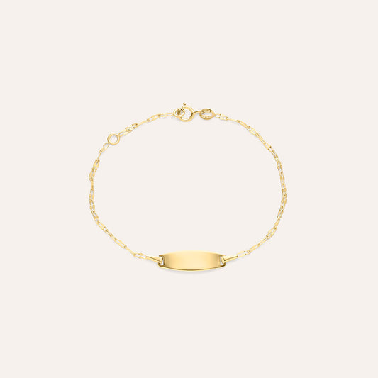 Bracciale Stroili Holy Targhetta Liscia Oro