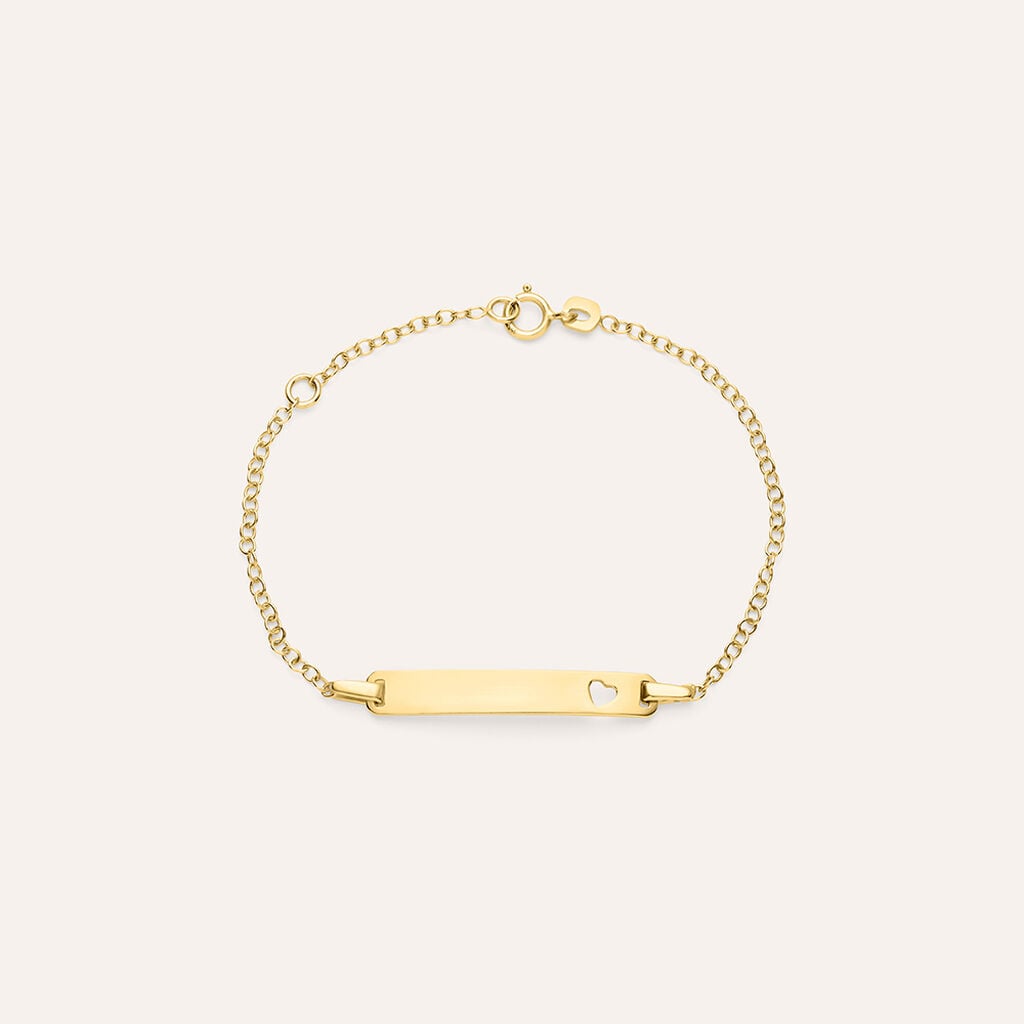 Bracciale Stroili Holy Targhetta Cuore Traforato Oro