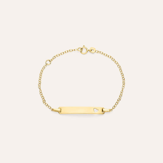 Bracciale Stroili Holy Targhetta Cuore Traforato Oro