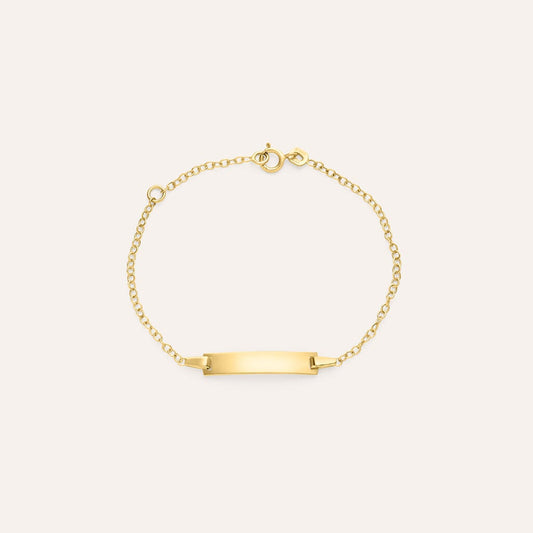 Bracciale Stroili Holy Centrale Targhetta Oro Giallo 9 Kt