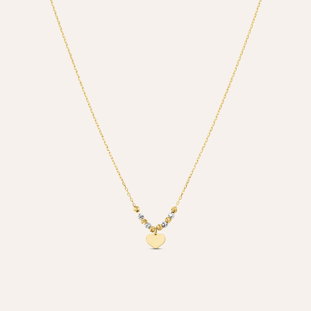 Collana Stroili Mon Petit Oro Giallo Con Charms Cuore