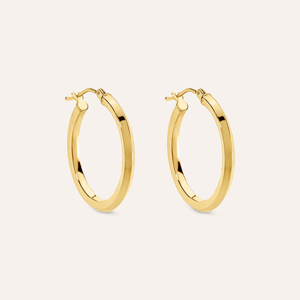 Orecchini a Cerchio Stroili Toujours Oro Giallo 9 Kt
