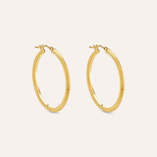 Orecchini Stroili Toujours A Cerchio Oro Giallo 9 Kt