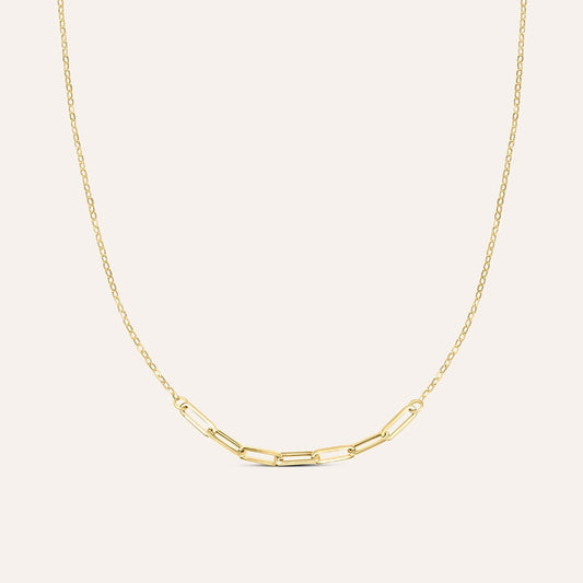 Collana Stroili Beverly Oro Giallo 9 Kt Maglia Forzatina Allungata