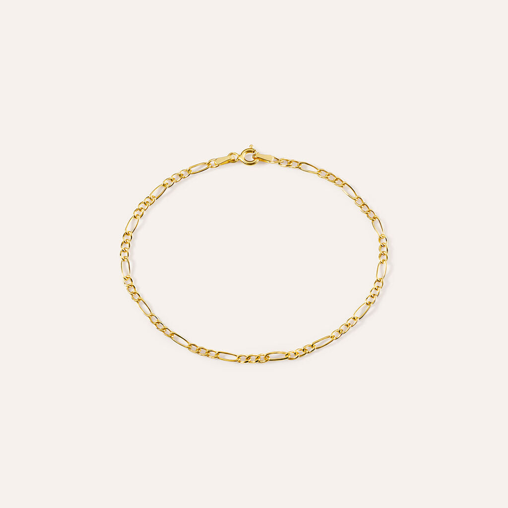 Bracciale Stroili Colette Oro Giallo 9 Kt Maglia Figaro