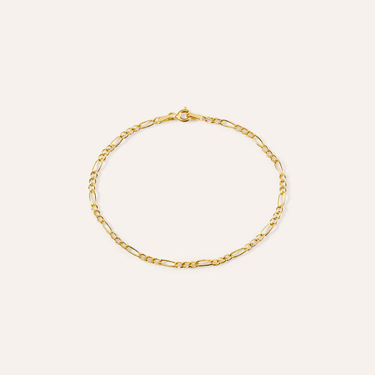 Bracciale Stroili Colette Oro Giallo 9 Kt Maglia Figaro