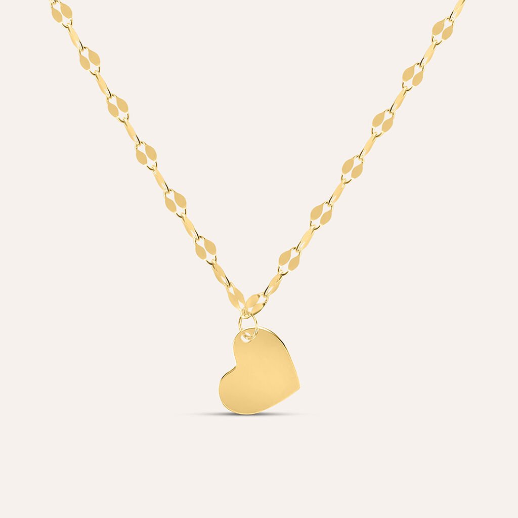 Collana Stroili Beverly Oro Giallo 9 Kt Pendente Cuoricino