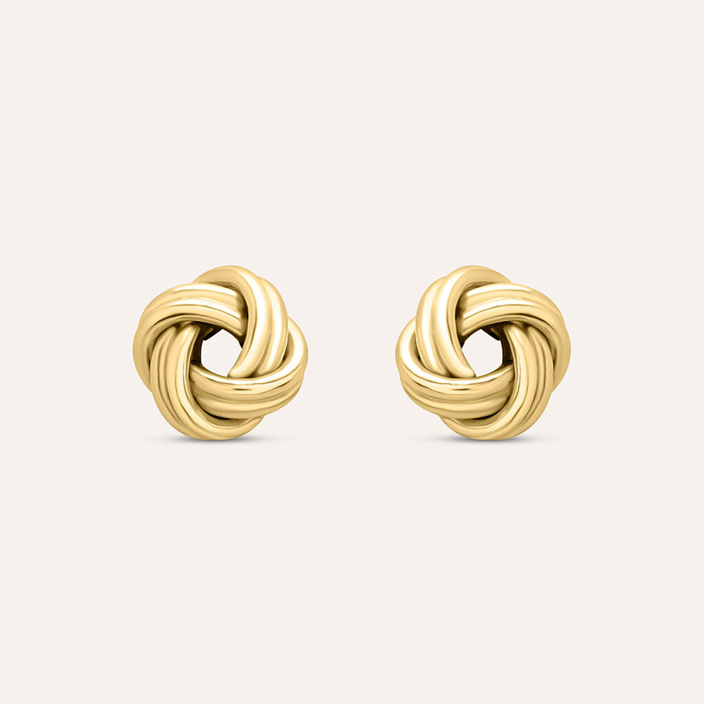 Orecchini a Lobo Stroili Isabelle Nodo Oro 9 Kt