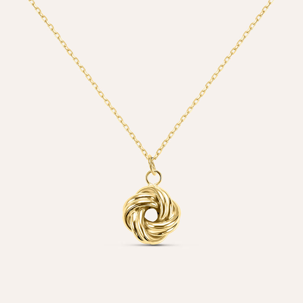 Collana Stroili Node Oro 9 Kt Con Pendente Nodo