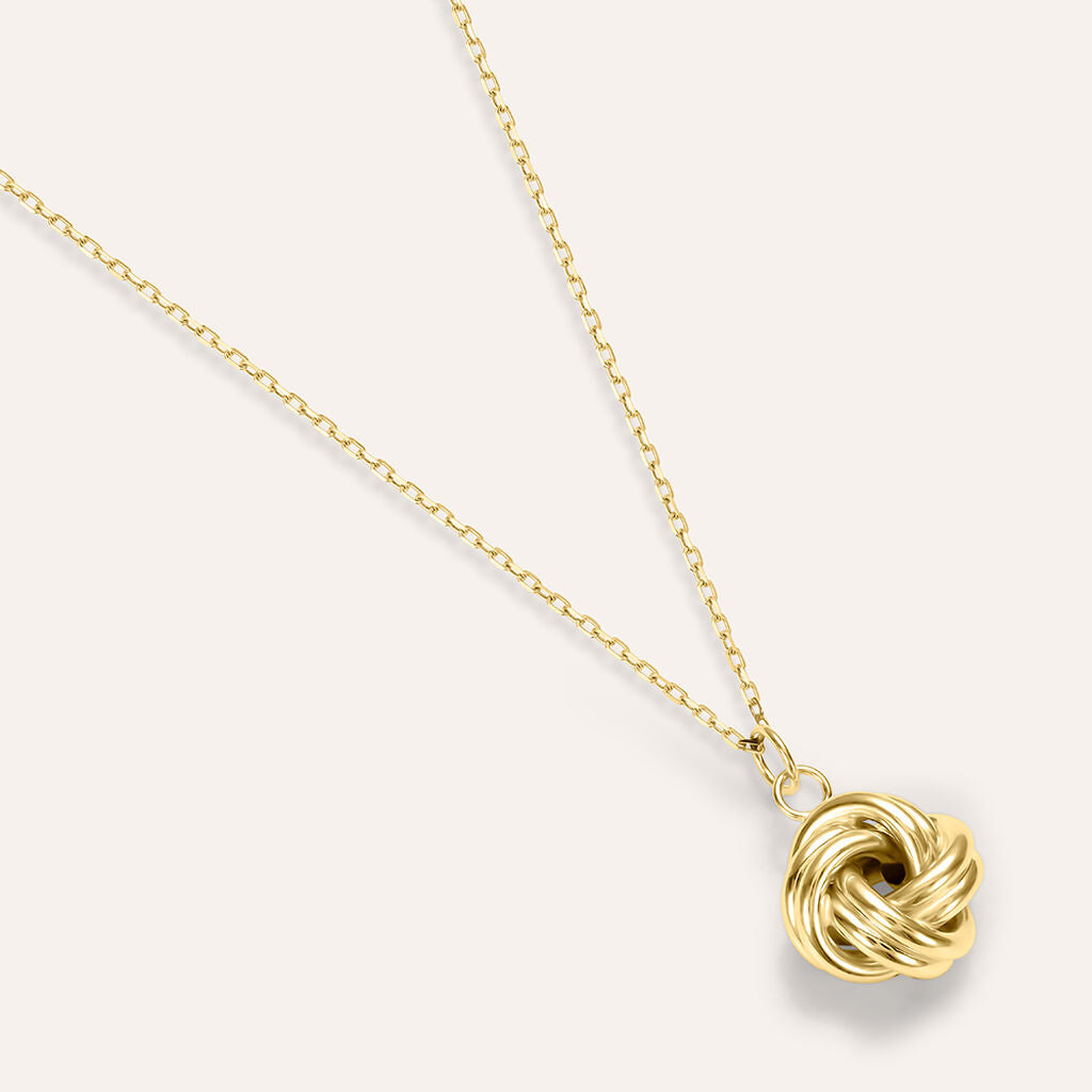 Collana Stroili Node Oro 9 Kt Con Pendente Nodo