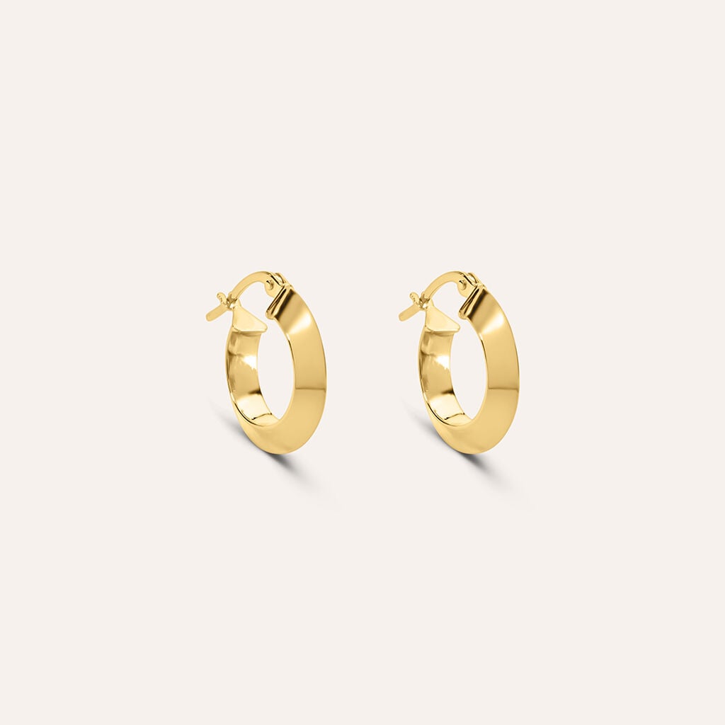 Orecchini a Cerchio Stroili Toujours Piccoli Oro Giallo 9 Kt