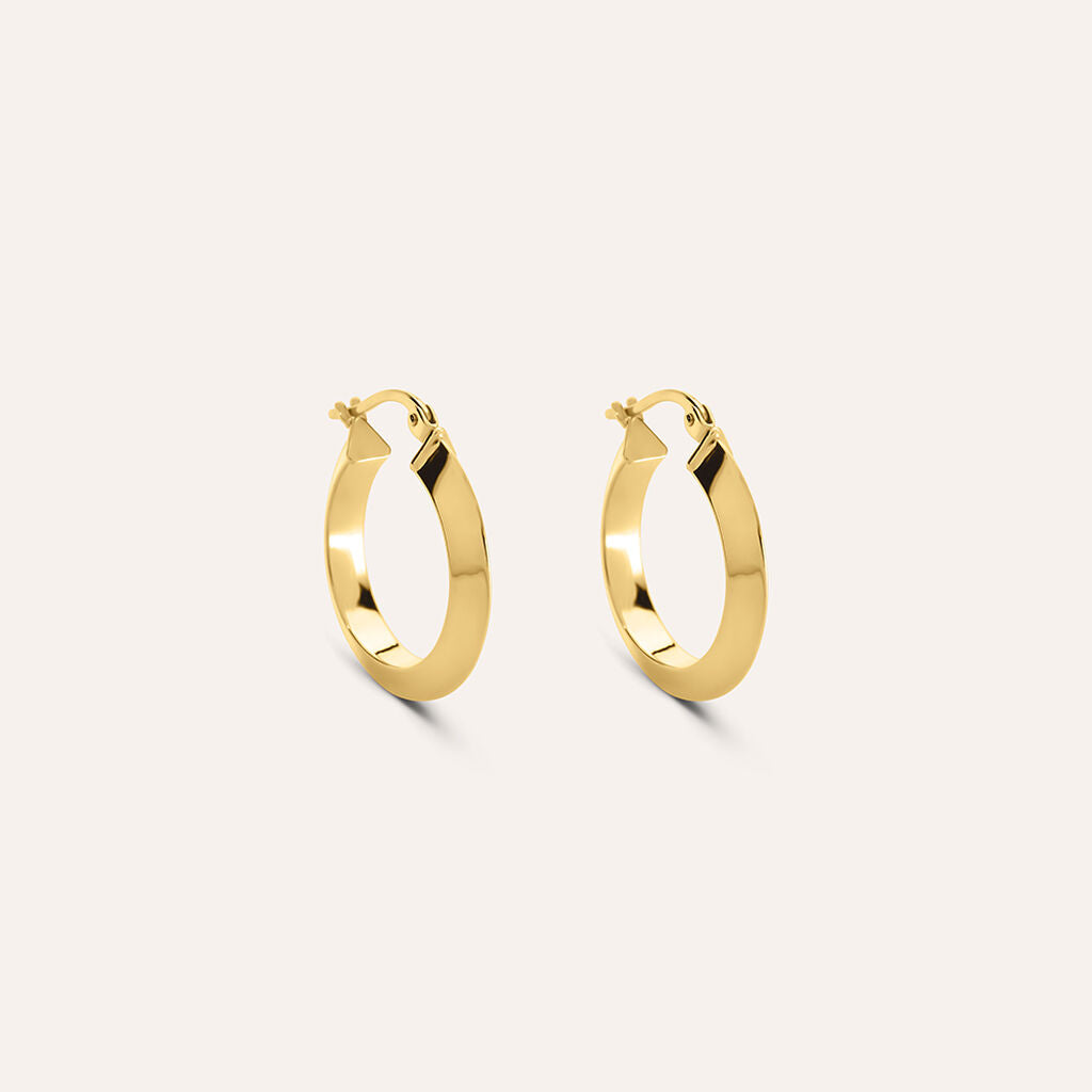 Orecchini a Cerchio Stroili Toujours Oro Giallo 9 Kt