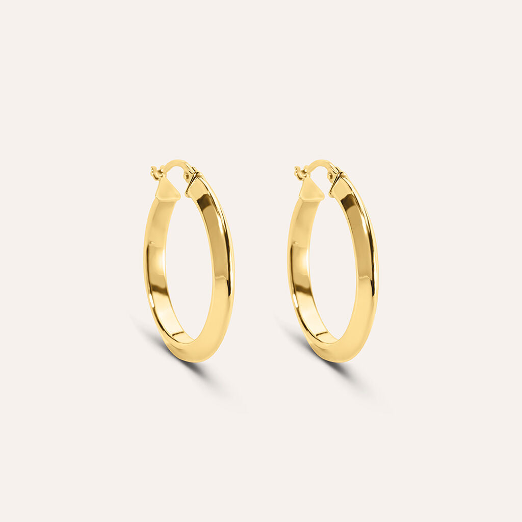 Orecchini a Cerchio Stroili Toujours Oro Giallo 9 Kt