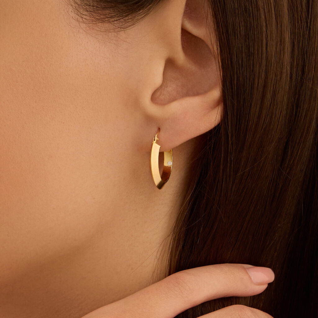 Orecchini a Cerchio Stroili Toujours Oro Giallo 9 Kt