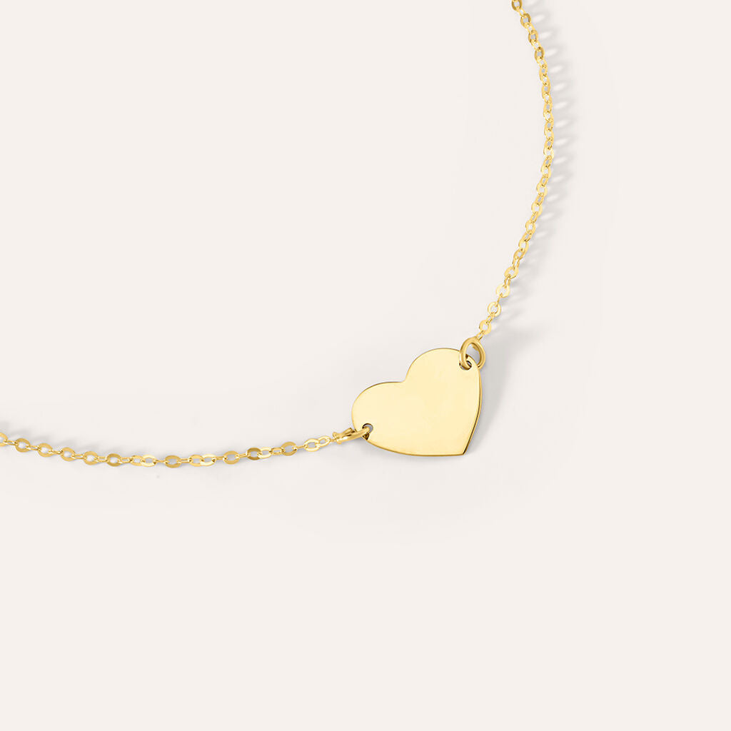 Bracciale Bimba Stroili Mon Petit Oro Giallo 9 Kt Cuore Centrale