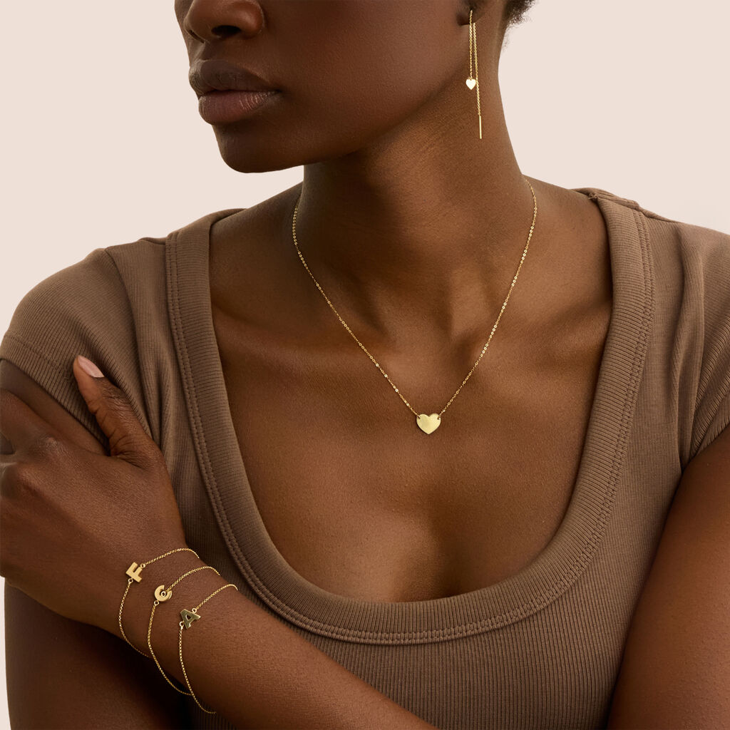 Collana Stroili Beverly Cuore Oro 9 Kt