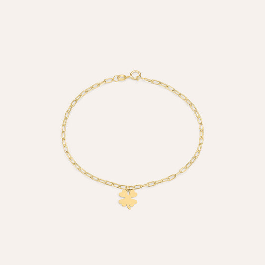 Bracciale Stroili Beverly Oro 9 Kt Charm Quadrifoglio