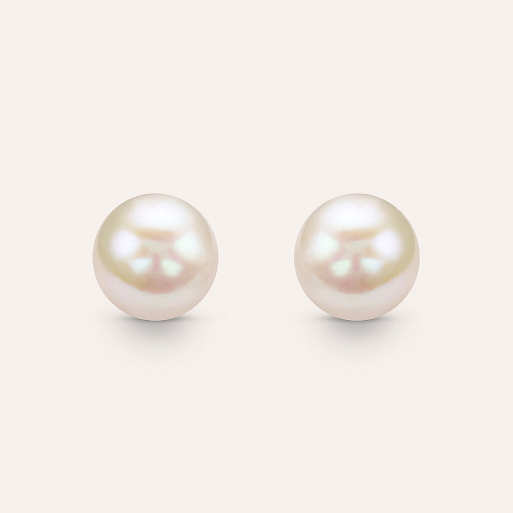 Orecchini a Lobo Stroili Bon Ton Oro Giallo 9 Kt Perla