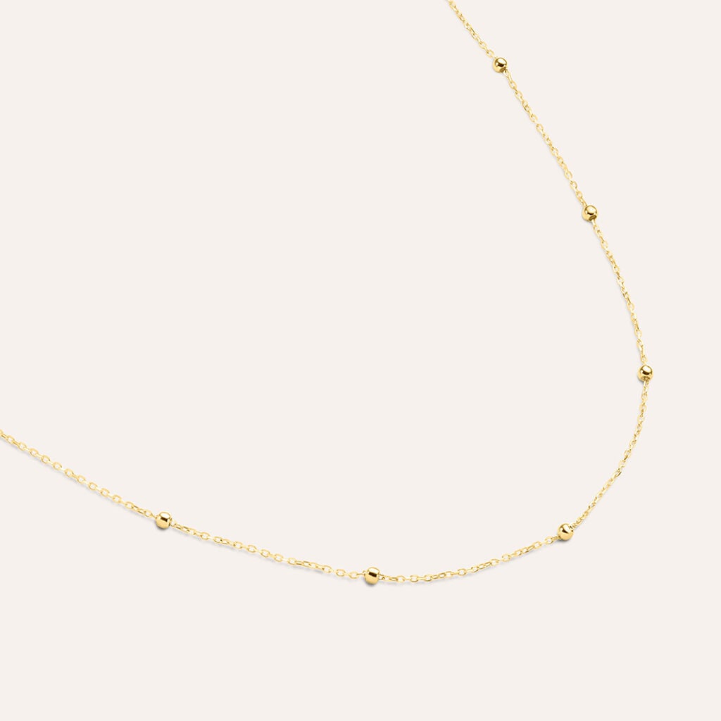 Collana Stroili Beverly Oro Giallo 9 Kt con Sferette