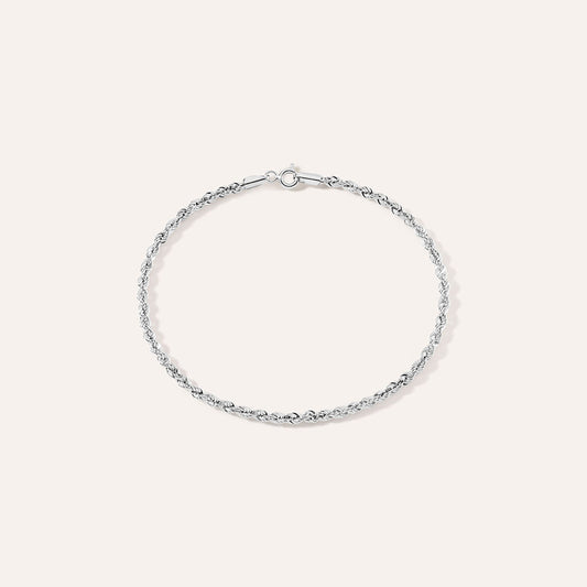 Bracciale Unisex Stroili L'Homme Or Oro Bianco 9 Kt Fune