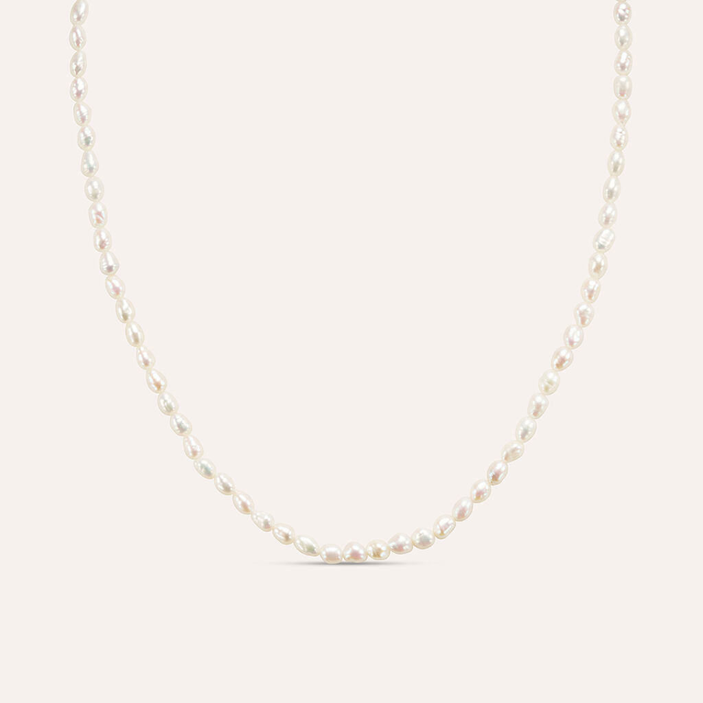 Collana Stroili Gabrielle Oro Giallo 9 Kt e Perle D'acqua Dolce