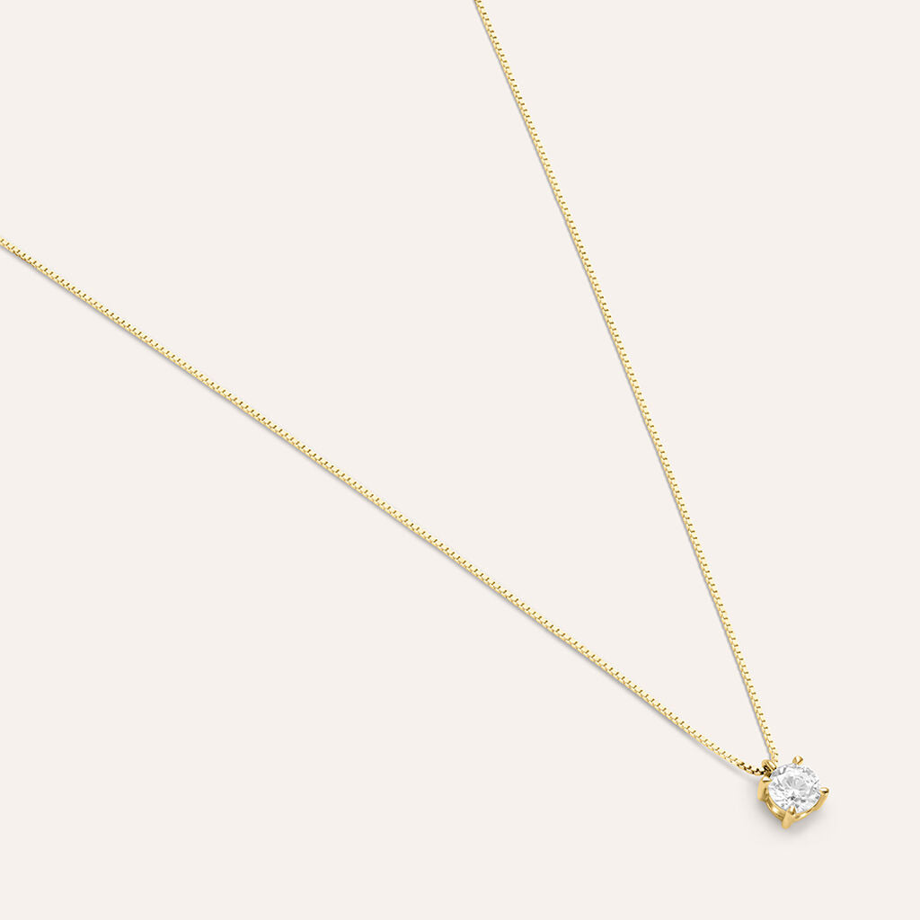Collana Stroili Claire Punto Luce Oro Giallo 9 Kt Maglia Veneziana