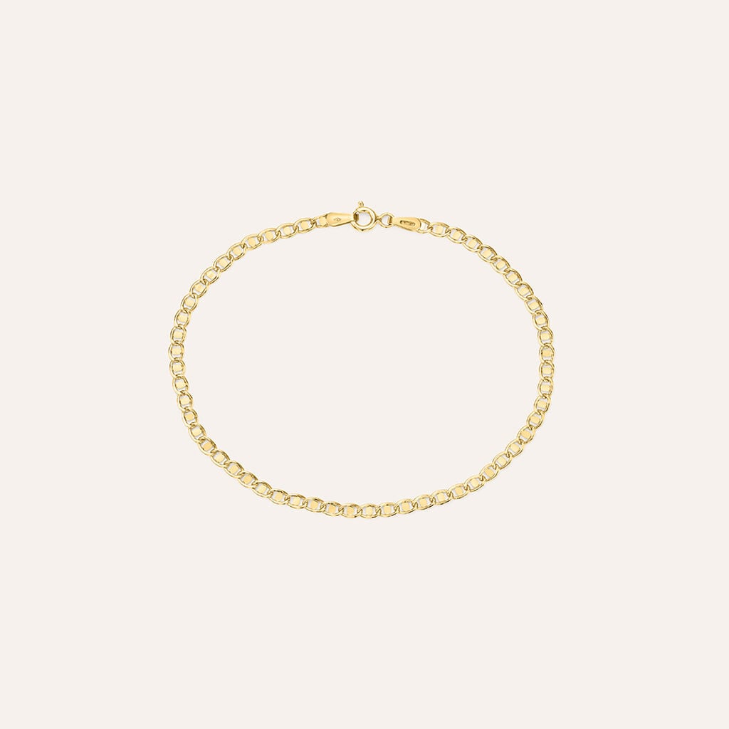 Bracciale Stroili Colette Oro Giallo 9 Kt Maglia Traversino