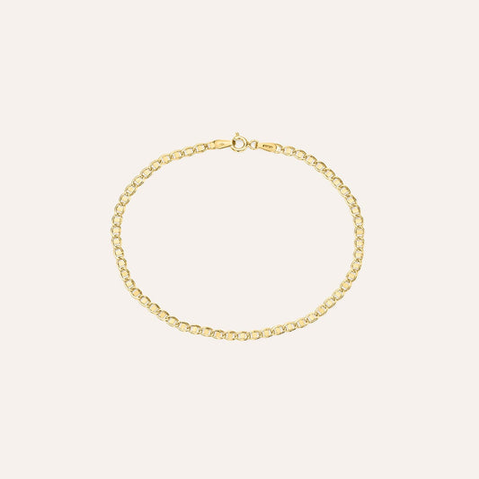 Bracciale Stroili Colette Oro Giallo 9 Kt Maglia Traversino