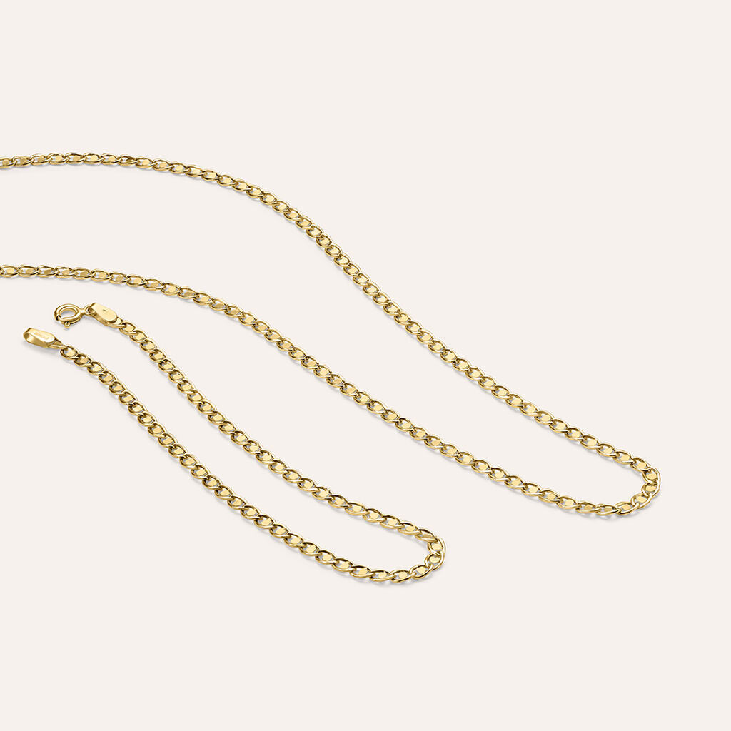 Bracciale Stroili Colette Oro Giallo 9 Kt Maglia Traversino