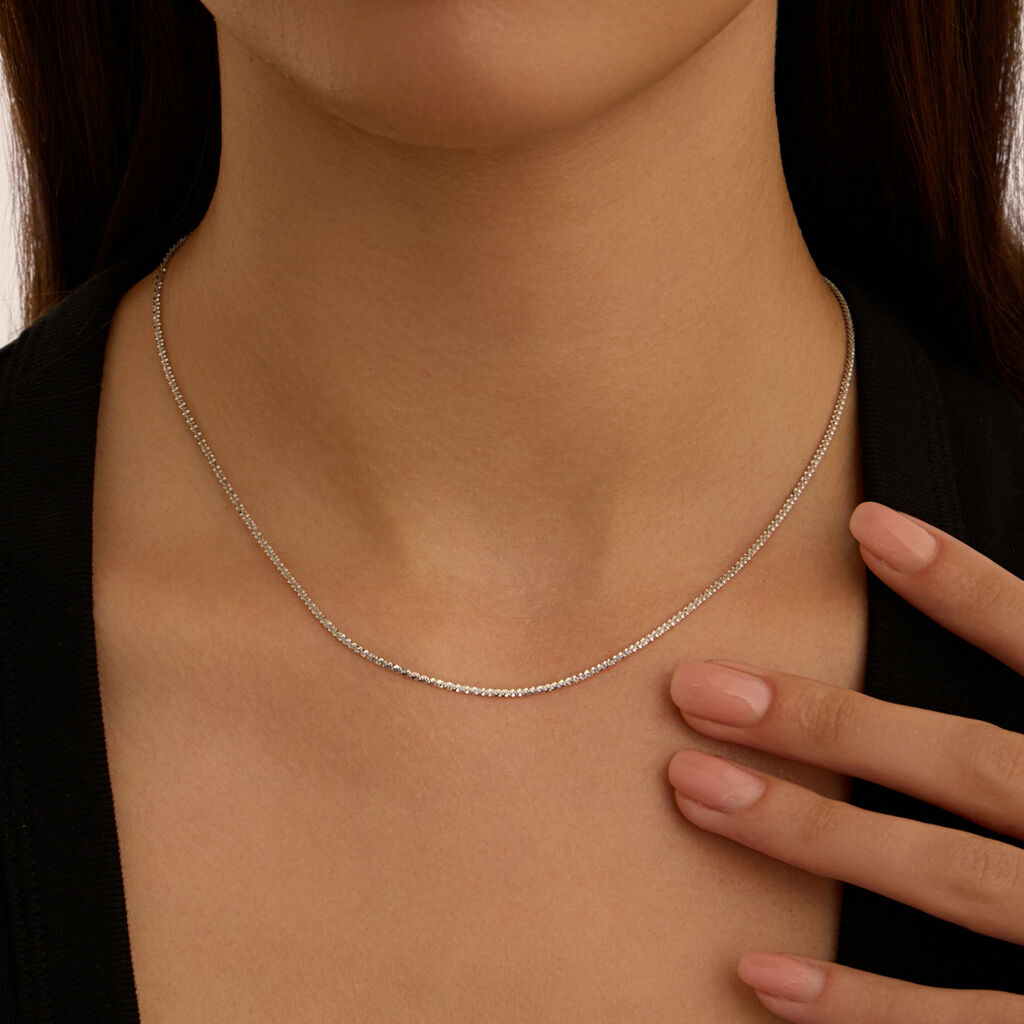 Collana Stroili Colette Oro Bianco 9 Kt