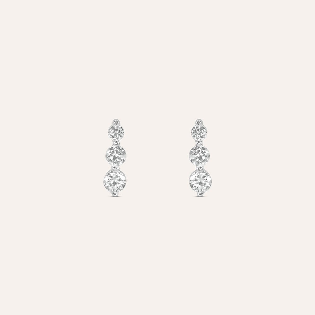 Orecchini Stroili Silver Elegance Trilogy Argento Cubic Zirconia
