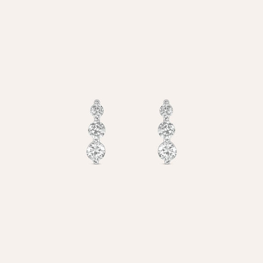Orecchini Stroili Silver Elegance Trilogy Argento Cubic Zirconia