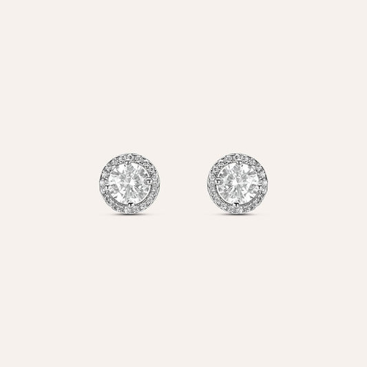 Orecchini a Lobo Stroili Silver Elegance Punti Luce Argento Cubic Zirconia e Pavè