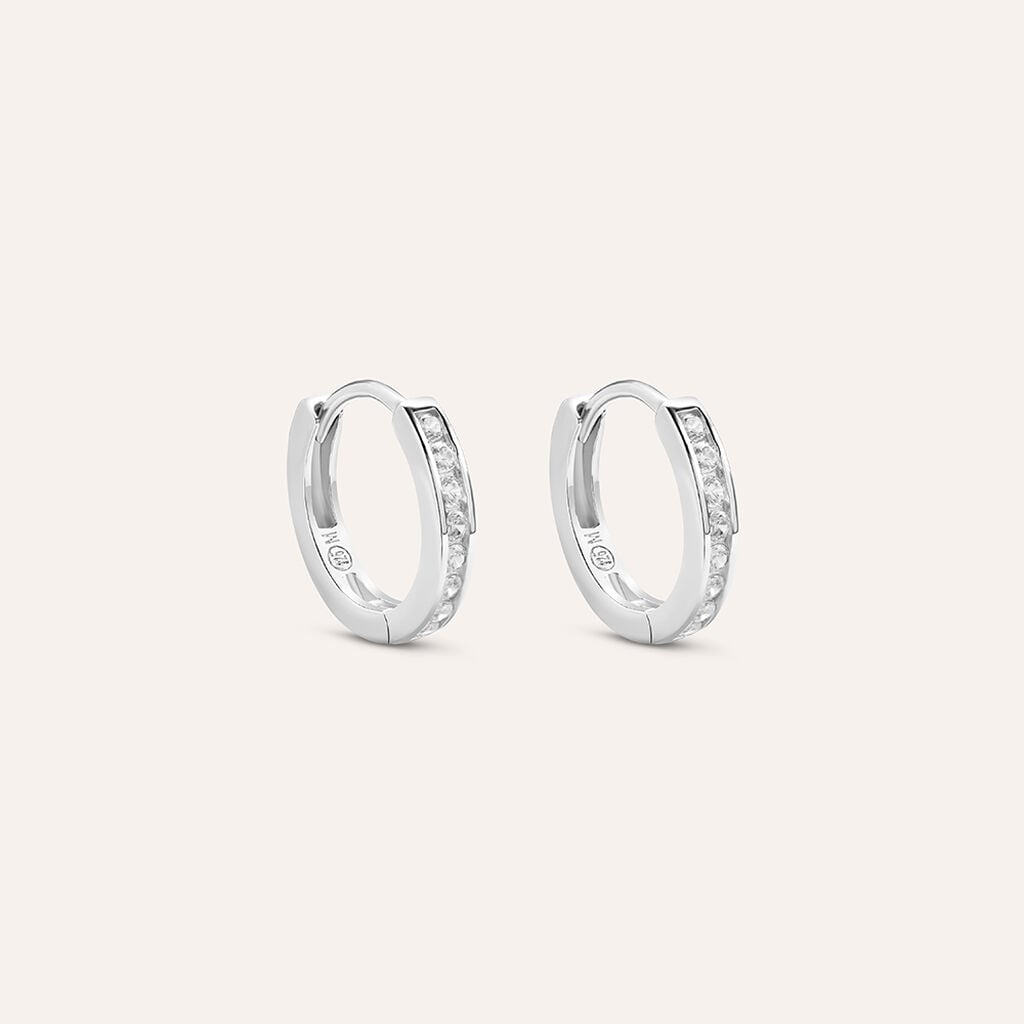 Orecchini Boccole Stroili Silver Elegance Argento Cubic Zirconia