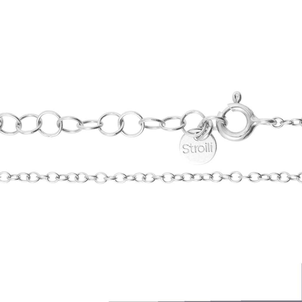 Collana Stroili Silver Elegance Argento Pendente Croce Cubic Zirconia