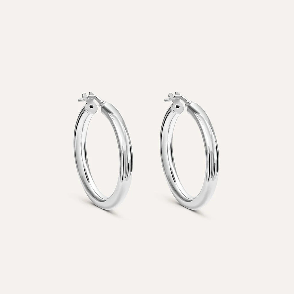 Orecchini Boccole Medie Stroili Silver Collection Argento