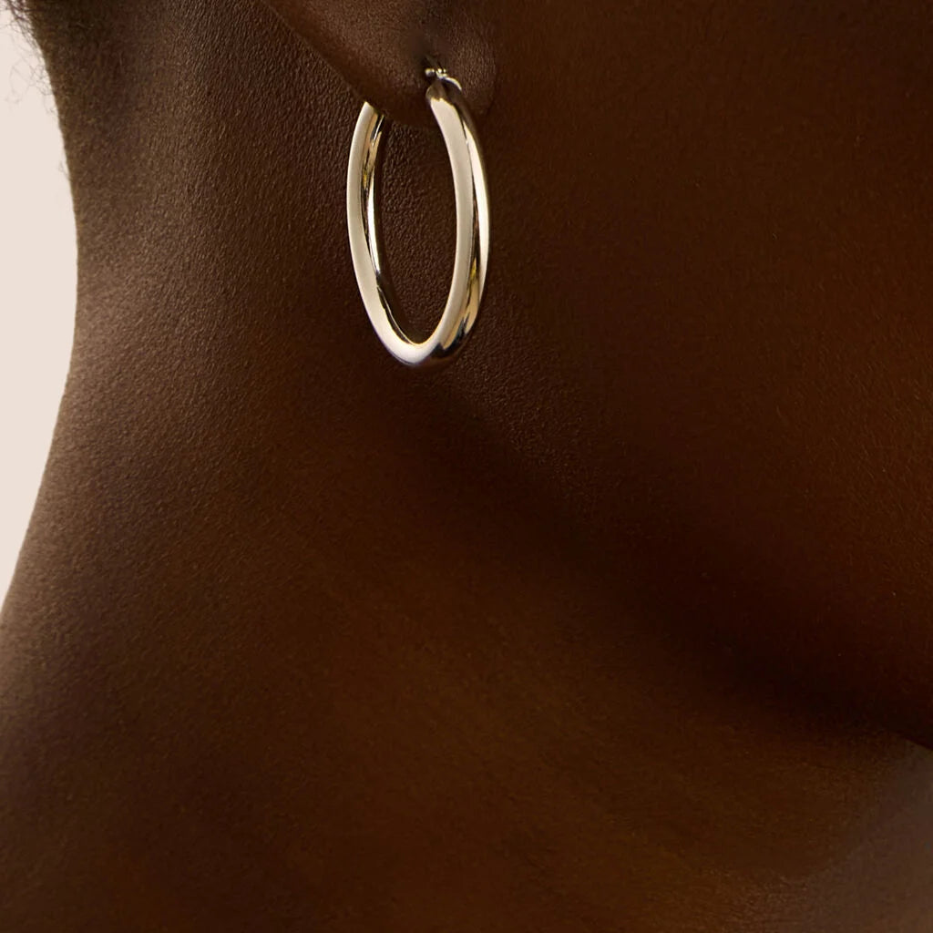 Orecchini Boccole Medie Stroili Silver Collection Argento
