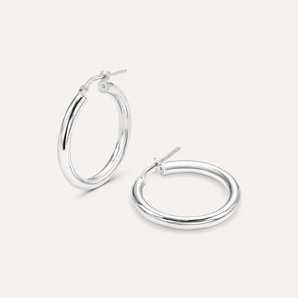 Orecchini Boccole Medie Stroili Silver Collection Argento