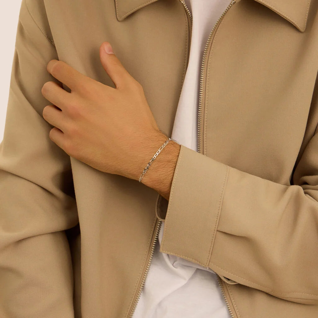 Bracciale Uomo Stroili Gentleman Argento Catena A Maglia Marinara