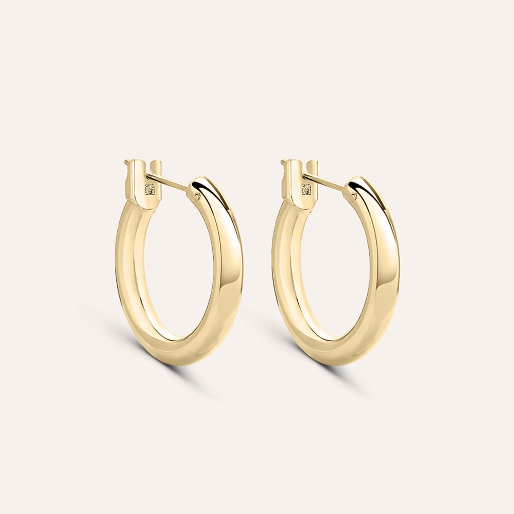 Orecchini Stroili Golden Dream Boccole Pvd Oro Tubolari
