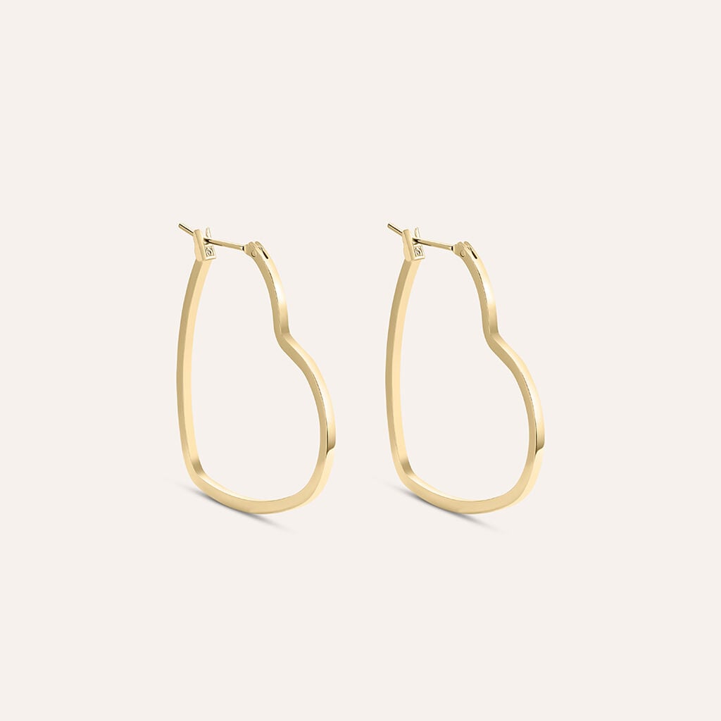 Orecchini a Cuore Stroili Golden Dream Metallo Pvd Oro