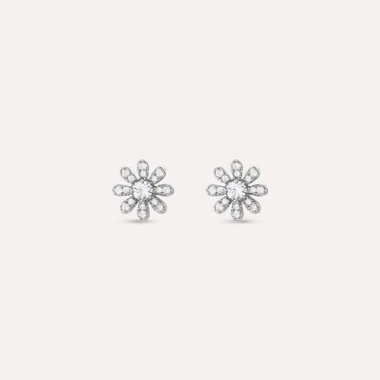 Orecchini a Lobo Stroili Silver Moments Argento Fiore Cubic Zirconia
