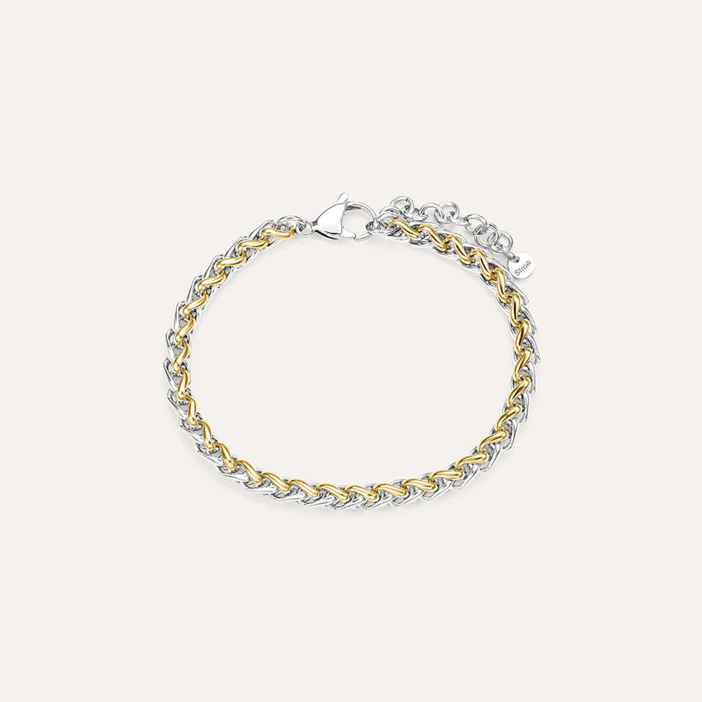 Bracciale Uomo Stroili Man Code Acciaio E Pvd Oro