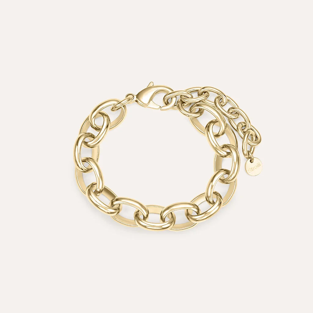 Bracciale Stroili Golden Dream Catena Pvd Oro Maglia Rolò