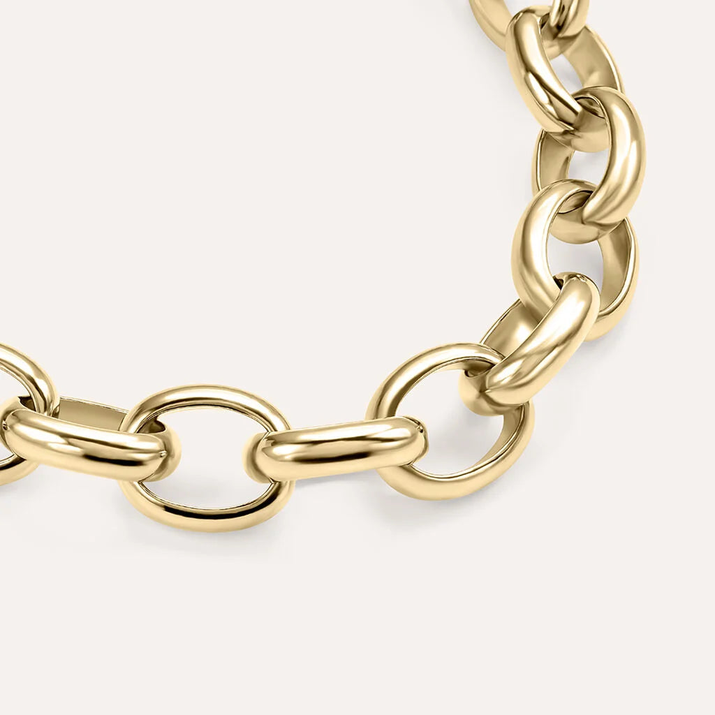 Bracciale Stroili Golden Dream Catena Pvd Oro Maglia Rolò
