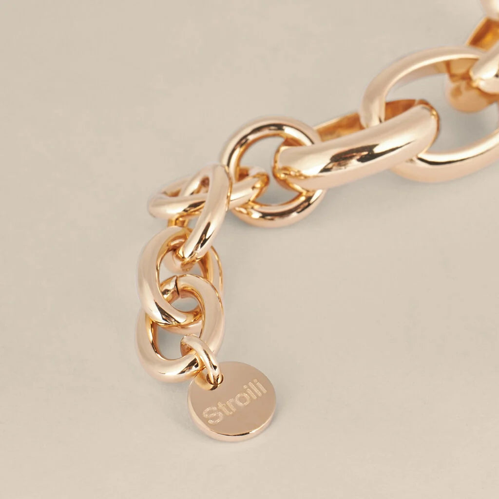Bracciale Stroili Golden Dream Catena Pvd Oro Maglia Rolò