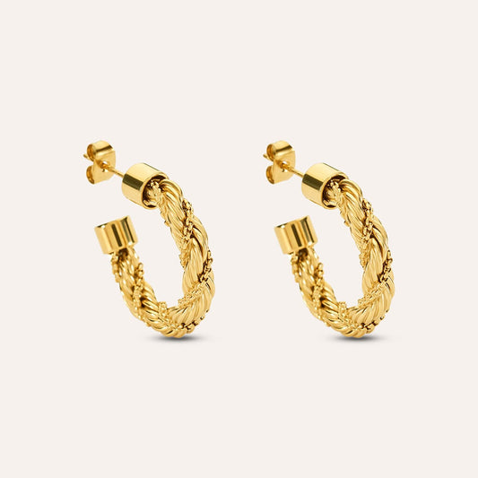 Orecchini Stroili Radiance Boccole Pvd Oro Fune